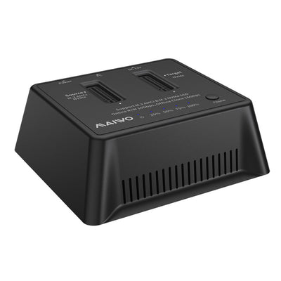 LinkMejor K3017AN M.2 NVME Enclosure 2 Bay M2 SSD Docking Station USB3.2 Gen2 SSD 10Gbps Adapter 8TB Capacity Support Offline Clone for PC