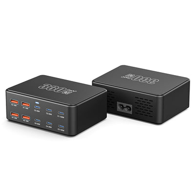 [GaN Tech] Bakeey HW-66 330W 10-Port USB PD Charger 6USB-C+4USB-A QC3.0 PD3.0 PPS SCP AFC Fast Charging Desktop Charging Station EU Plug for iPhone 16 15 14 Pro Max for Samsung Galaxy Z Flip6 for Huawei Mate XT