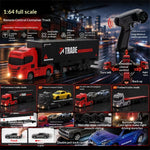 YF 3606 RTR 1/64 2.4G 4WD Mini Drift RC Car Tractor Container Truck Support App Remote Controlled LED Light Two Speed Full Proportional Vehicle Desktop Toys Model Collection Gift For Boys