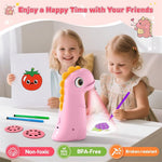 Kids Drawing Projector Trace and Draw Projector Art Sketcher Smart Table LED Light Painting Board Learning Educational Toys Cute Dinosaur Children Toy for Toddlers Boys Girls Birthday Gift