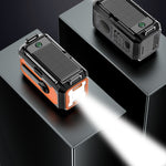 H17 Multifunctional Emergency Radio 12000mAh Solar Crank AM FM NOAA Weather Alert Power Bank Flashlight Compass SOS Survival Gear for Outdoor Camping Power Outage Emergency Kit