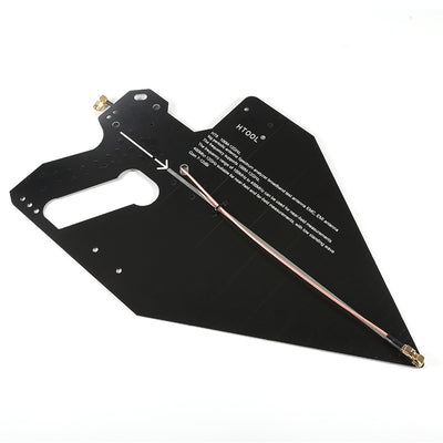 HT8 Logarithmic Periodic Antenna 0.6-10GHz Direction Finding Antenna for Spectrum Analyzer Signal Analysis Positioning EMC