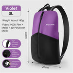 WEST BIKING 3L Reflective Warning Cycling Backpack Comfort Fit Lightweight Breathable Portable Waterproof MTB Road Bike Bag for Outdoor Sports Travel