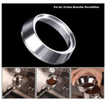 HiBREW 51MM Aluminum Dosing Ring Dosing Funnel Coffee Distribution Tool Compatible with HiBREW H11/H10B/H10/H8A/H5