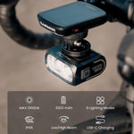 Magicshine HR 1300 Dual Mount Bike Light 1300 Lumen Cut-Off Beam USB-C Rechargeable Bicycle Headlight IPX6 Waterproof For Road Commuting