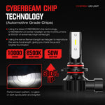 LinkMejor A900-C3 H4 / H7 / H11 / 9005 / 9006 Pair 50W Car LED Headlights 10000LM LED Bulbs 6500K White Light LED Headlamps IP68 Waterproof