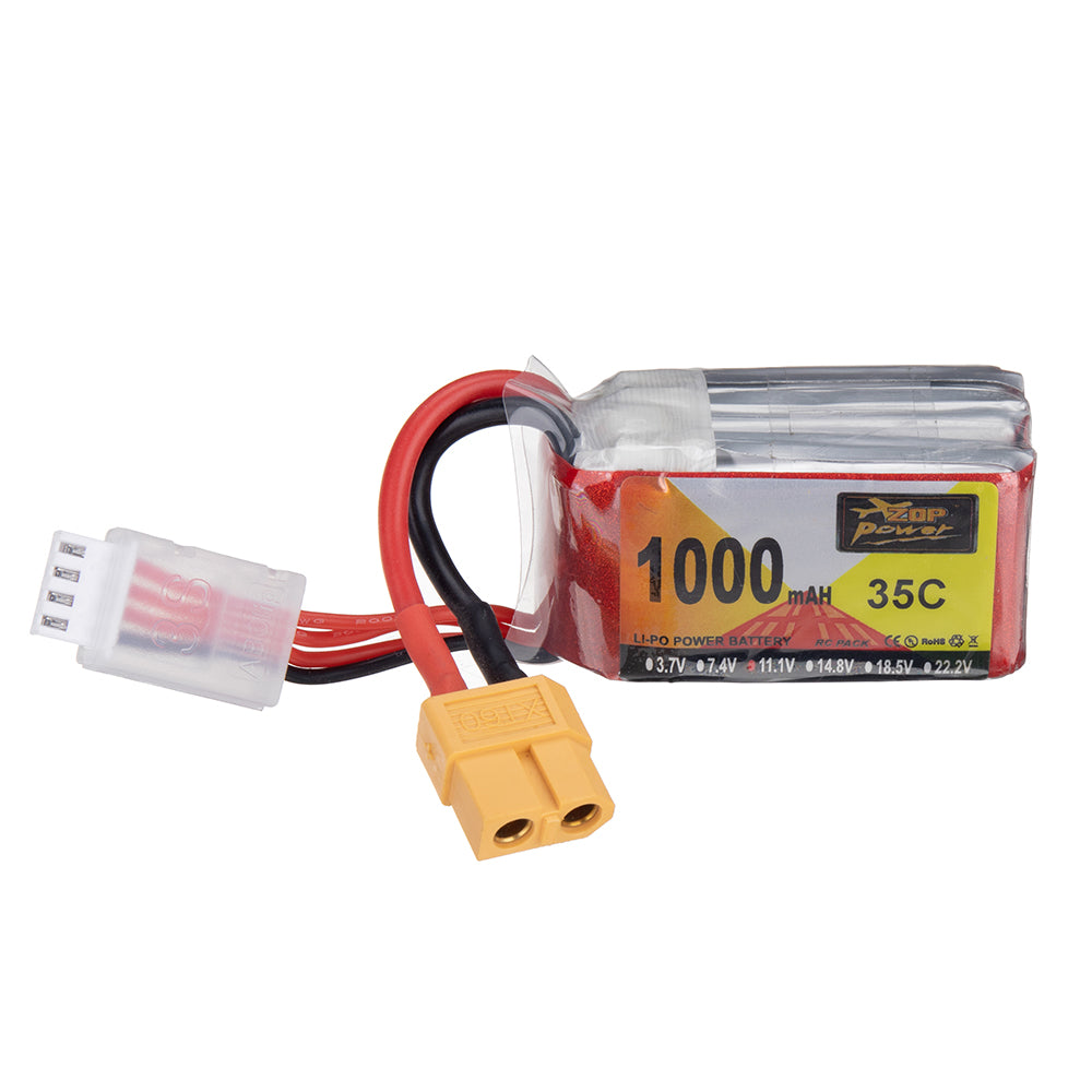 LinkMejor Power 11.1V 1000mAh 35C 3S LiPo Battery XT60 Plug for RC Drone