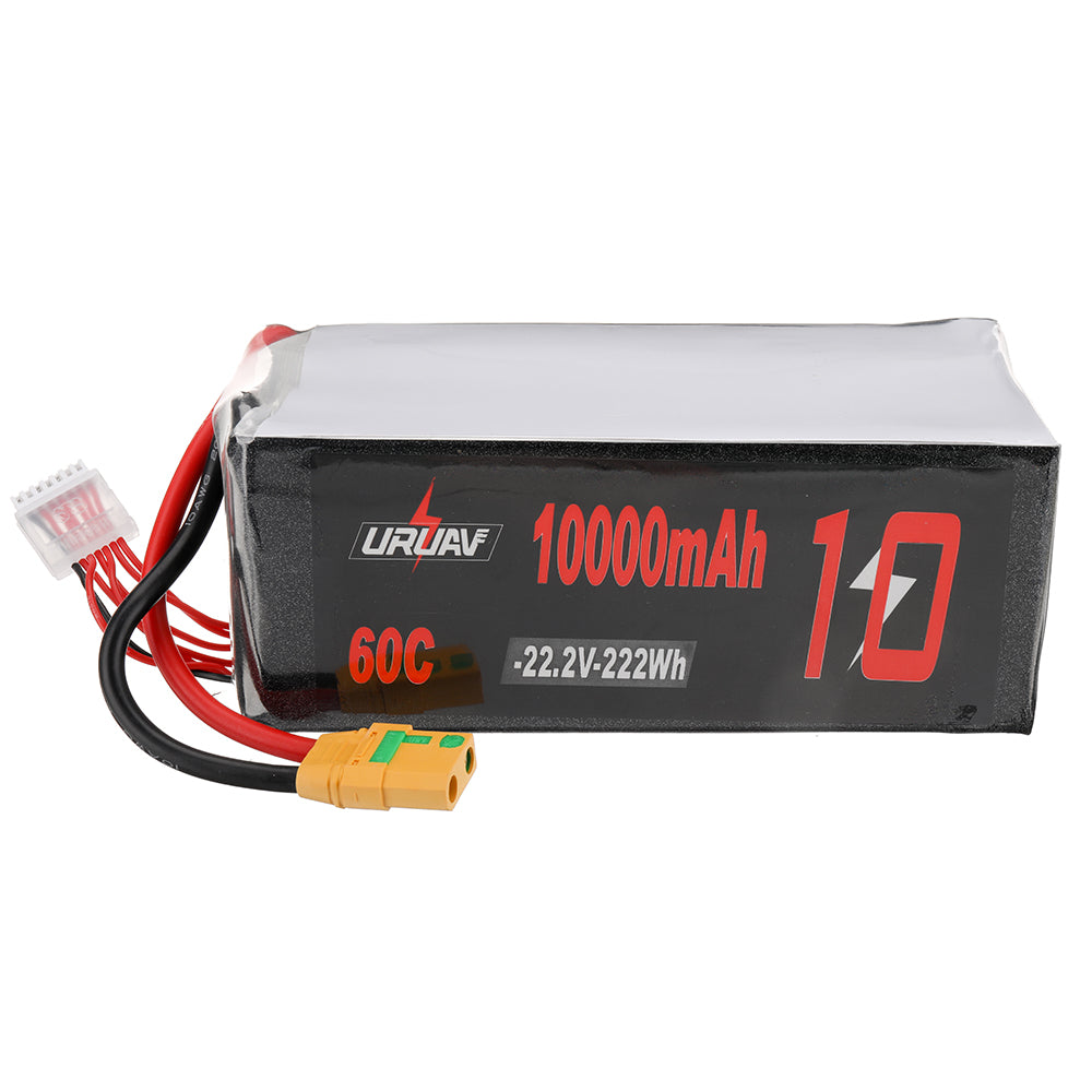 LinkMejor 22.2V 10000mAh 60C 6S LiPo Battery XT90 Plug for RC Drone