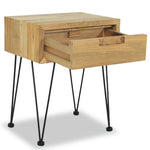 Bedside Cabinet 15.7"x11.8"x19.7" Solid Teak