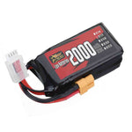 LinkMejor Power 11.1V 2000mAh 120C 3S LiPo Battery XT60 Plug for RC Drone