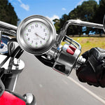 7/8" Motorcycle Clock Dustproof Quartz Clock Aluminum Alloy Handlebar Motorcycle Waterproof Timetable Universal Clock Handlebar Watch