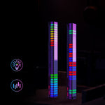 LinkMejor Light Bar Music Sync Pickup Rhythm Lamp APP Control Voice Activated Atmosphere Light Bar for Car Gaming Room