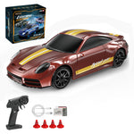 LinkMejor 8502 8503 1/43 2.4G 4WD RTR Full Scale Mini Drift RC Car LED Lights Desktop Vehicle Models