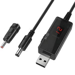 LinkMejor Power Boost Line DC 5V To DC 9V / 12V Step Up Module LinkMejor Converter Adapter Cable 5.5mm for Router Modem Fan Speaker