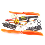 LinkMejor A2212 2212 1000KV KV1000 Brushless Motor+30A ESC+1060 Prop Blade Propeller RC Power System Combo for RC Drone Airplane Support 2s-4s