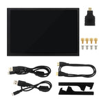 10.1 Inch Touchscreen Display for Raspberry Pi IPS Capacitive HD Multimedia Interface 1024x600 1280x800 High Resolution Dual Speakers Backlight Adjustable