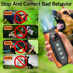 SD01 Dog Repeller Ultrasonic Dog Training Device Stop Anti Barking Handheld Portable 4in1 Beep With LED Flashlight Pets Dog Trainer