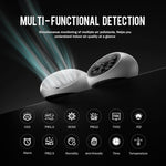 High Accuracy 10 in 1 PortableAir Quality Monitor CO2 TVOC HCHO PM2.5 PM1.0 PM10 AQI Alarm Temperature Humidity Display Dual Chip Air Quality Tester Indoor