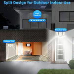 280LED Split Design Motion Sensor Solar LED Floodlight With Remote Control 3 Modes IP65 Waterproof Outdoor Security Garden Light