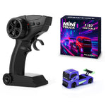 LinkMejor MC081 1:87 Mini RC Car Support App Remote Controlled LED Light Vehicle Desktop Toys Model Collection Gift For Boys
