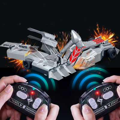 3741AD 2.4G Double Combat Armored RC Car Bumper Gladiator Battle Toy Parent-child Gift