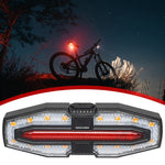 LinkMejor Bike Taillight 5 Light Modes USB-C Rechargeable Waterproof Wear-resistant Bicycle Rear Light with Remote Control for Night Cycling