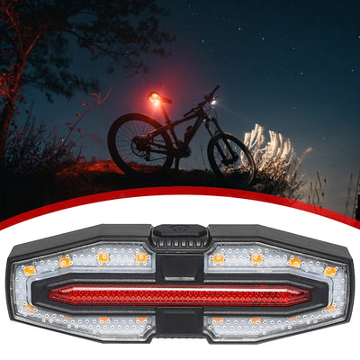 LinkMejor Bike Taillight 5 Light Modes USB-C Rechargeable Waterproof Wear-resistant Bicycle Rear Light with Remote Control for Night Cycling