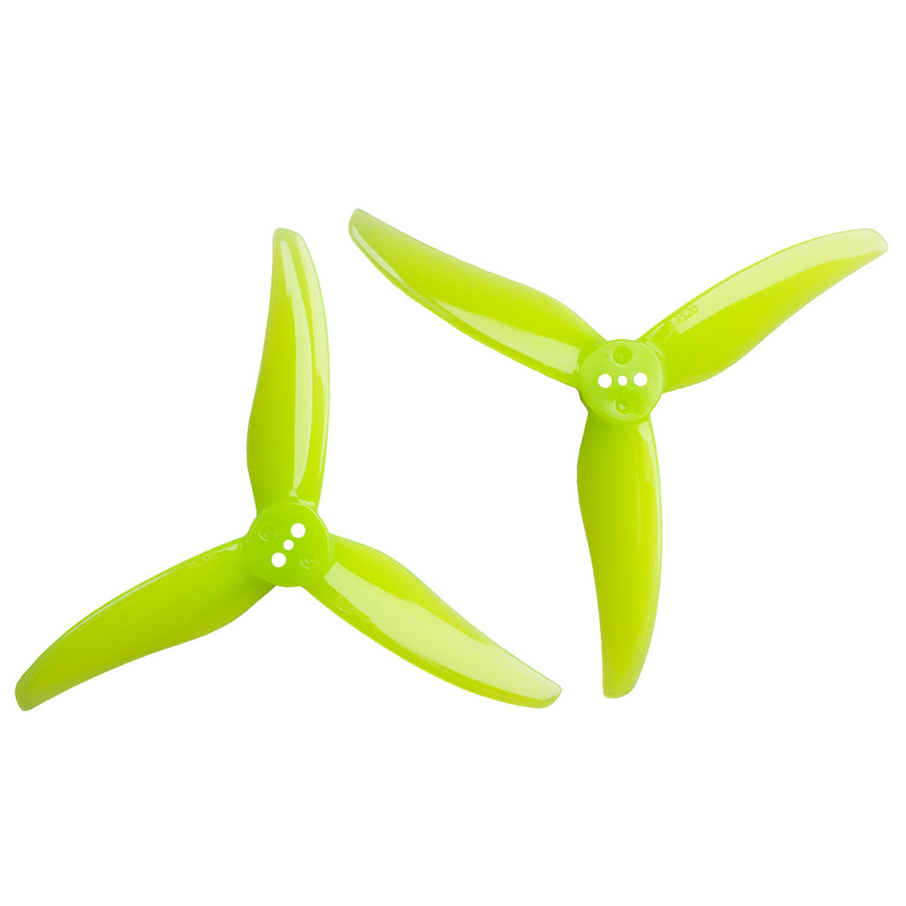 2 Pairs / 6 Pairs Gemfan 3520-3 3520 3.5 Inch 3-blades PC Propeller 1.5mm Shaft 3 Holes for RC Drone FPV Racing Compatible with 1806-2004 Motors