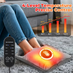 LinkMejor Electric Foot Heating Pad USB Charging Portable Fast Heating Winter Foot Warming Mat for Bed Office Winter Use