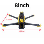 Erdog 7 Inch 8 Inch 9 Inch 10 Inch Frame Kit Compatible with DJI O4 PRO / DJI O3 / VISTA / Analog for RC FPV Racing Drones
