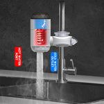 3000W Instant Tankless Electric Water Heater Faucet with LED Display Easy Installation IPX4 Waterproof for Kitchen Bathroom