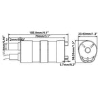 High-Efficiency JT-500 DC 12V Brushless Magnetic Submersible Water Pump 600 L/H Flow 5m Water Head Energy-Saving & Low-Noise Ideal for Fountains and Aquariums