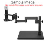 LinkMejor Articulating Arm Clamp Microscope Bracket 76mm 50mm Focusing Holder For Stereo Microscope Monocular lens Camera