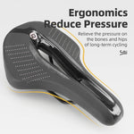 LinkMejor Bicycle Saddle Breathable Soft Waterproof Shock Absorption Bike Cushion Seat for MTB Road Bike