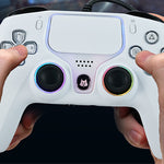 LinkMejor 736F for PS5 Controller Wired Gamepad with Hall Effect Triggers and RGB Joysticks Dual Vibration Motors Turbo Function for PS4 PC Plug and Play