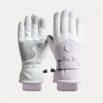 Golovejoy 1 Pair Outdoor Ski Gloves for Men Women Touchscreen Non-Slip Waterproof Thickened Warm Cycling Gloves for Autumn Winter