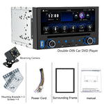 5019 Double-DIN Car DVD Player 6.86-Inch Touch Screen Stereo with Wireless CarPlay Android Auto Bluetooth HD Reversing Camera