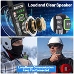 1/2Pcs LinkMejor AI-M9 Walkie Talkies UHF Type-C Rechargeable Long Range Battery Display VOXHands Free Two-way Ham Radios