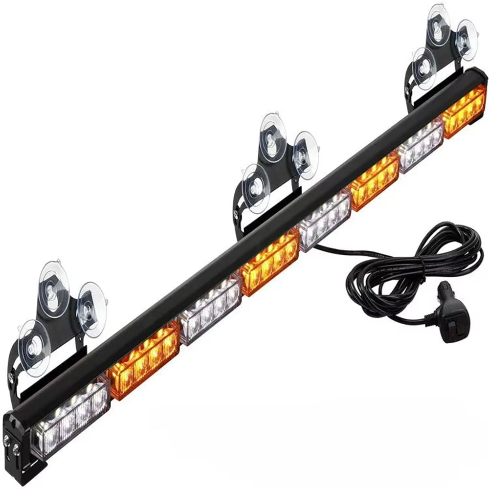 35.5Inch 32 LED Traffic Consultant Light Bar Warning Emergency Strobe Lamp Directional Flashing Emergency Warning Lighting