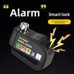 LinkMejor 110dB Anti-Theft Bicycle Disc Brake Alarm Lock Alloy Waterproof Security Electric Vehicle Brakelock Motorcycle Wheel Alarm Disc Locks