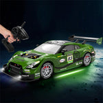 LinkMejor XJ-1996 RTR 1/16 2.4G 4WD Drift RC Car Mini Racing LED Light Remote Control High-Speed Motor On-Road Race Vehicle Model Boys Gifts Toys