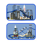 Free Tribe 36006 Space Rollercoaster Launch Tower Rocket Track Shuttle Glider Model Building Block Brick Assembly Kit Kids Christmas Gift