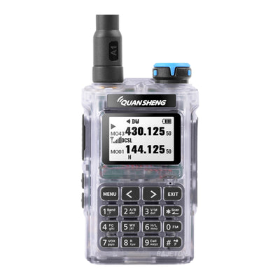 LinkMejor UV-K1/UV-K1L Mini Walkie Talkie Multi-Band 50-600 MHz Frequency Range 200 Channels NOAA Type-C Charging Long Battery Portable Transceiver Two-Way Radio for Outdoor Safety Communication