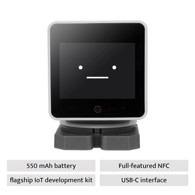 M5Stack StackChan K151-R AI Desktop Robot Kit ESP32S3 Dual Core NFC 2 Inch Touchscreen Voice Interaction IoT Development Module with Remote Control Kawaii Co-Created Open-Source AI Desktop Robot