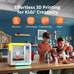 LinkMejor X-MAKER Children's 3D Printer High Precision 0.1/0.05mm Ultra Silent <50dB Wireless Smart One-Press Printing WiFi USB Safe Enclosed Design