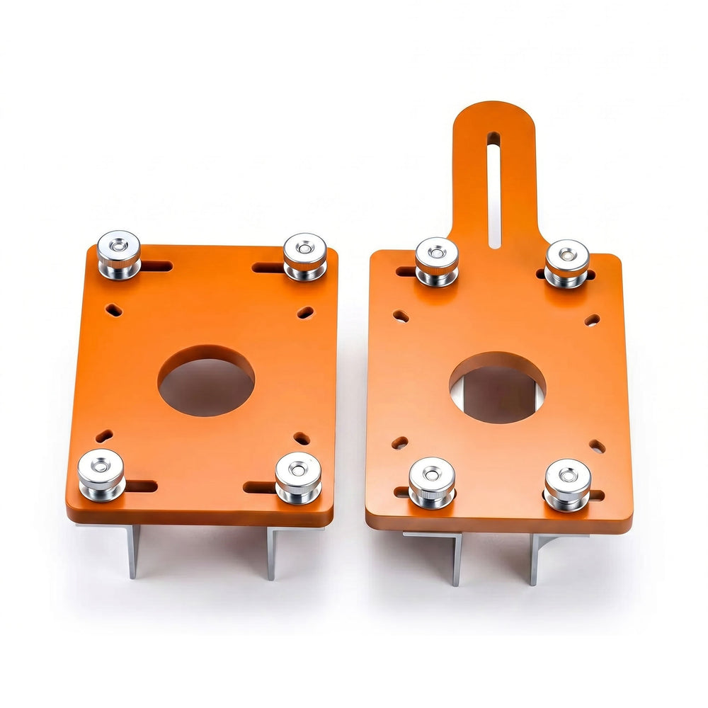2-in-1 Wood Router Slotting Locator Accurate Grooving Bracket Handheld Edge Trimmer Base Precision Woodworking Milling Tool