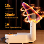 Portable Electric Shoe Dryer with Timer and Handle Multi Functional Boot Dryer Constant Temperature and Fast Drying for Socks and Gloves Rainy Seasons