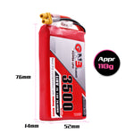 LinkMejor GNB 7.6V 3500mAh 2S HV LiPo Battery XT30 Plug for QX7 Transmitter