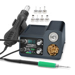 LinkMejor S810 S812 Two In One Soldering Station Dual Screen 700W Hot Air Gun Adjustable Temperature Rapid Heating Quiet Operation Brushless Airflow Low Noise Soldering And Desoldering Tool