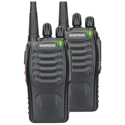 LinkMejor BF-88E PMR Portable Handheld Walkie Talkie 16 Channels 446MHz Long-Range 5 Levels Adjustable Type-C Charging Wireless Rechargeable Two-Way Radio for Indoor Outdoor Communication